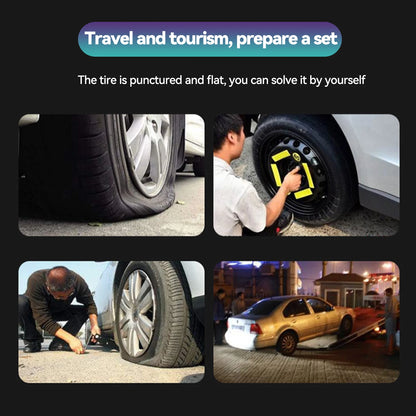 Portable Car Tire Repair Kit 45Pcs DIY Easy Repair Tyre Puncture Repair Tool For Car Motorcycles ATVS Lawnmowers Tractors Trucks