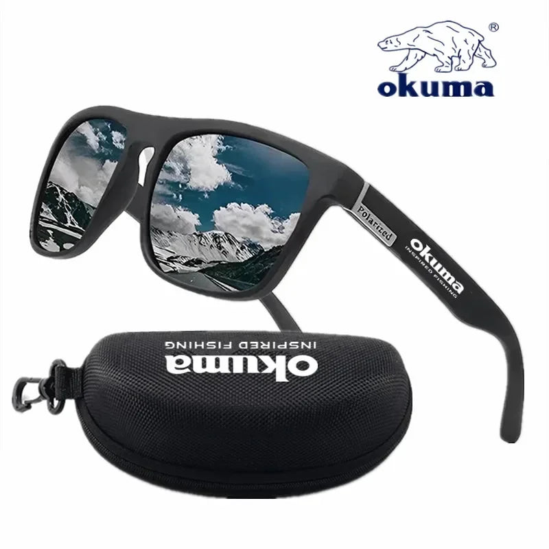 Okuma Polarized Fishing Glasses, UV Protection Outdoor Fishing Sunglasses with Case, Limited Time Discount Fishing Eyewear for A
