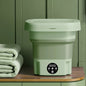8L Foldable Mini Washer Spin Dryer Portable Cleaning Machine for Socks Underwear Panties Home Use Small Laundry