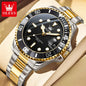 OLEVS 5885 Man Watch Original Brand Waterproof Quartz Watch Stainless Steel Strap Automatic Date Mens Gifts Watches For Man