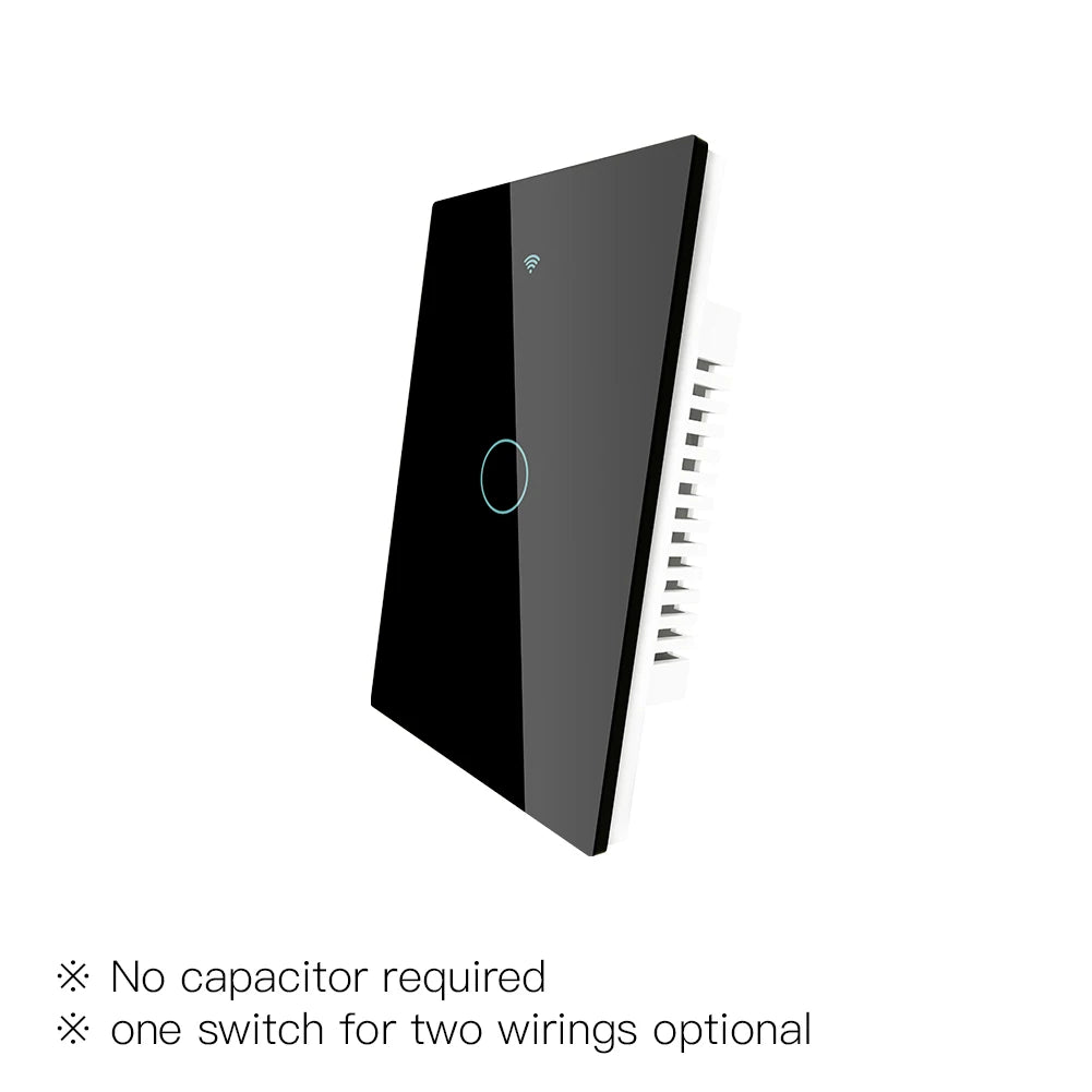Moes ZigBee Wall Touch Smart Light Switch With Neutral/No Neutral No Capacitor Smart Life Works with Alexa Google Home