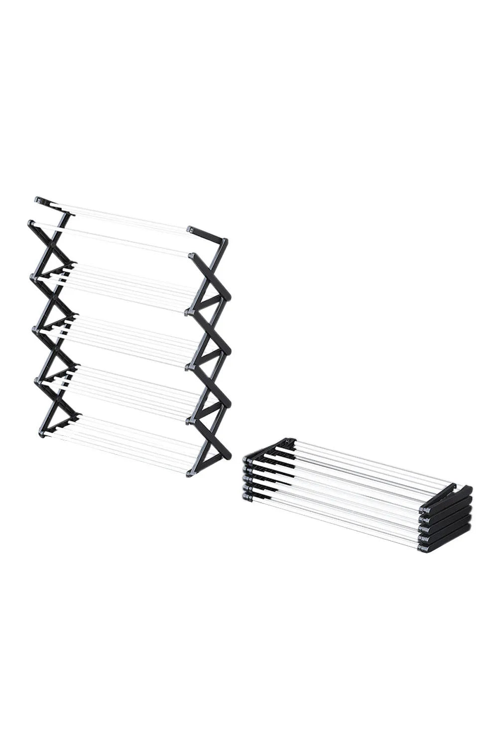 【Breeins】Foldable Multi-Tier Metal Shoe Rack for Entryway Shoes Storage Organizer Shelf Home Decoration Cabinet