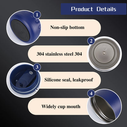 Stainless Steel Vacuum Insulated Travel Coffee Mug LED Temperature Display Insulated Mug with Lid 420ml