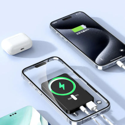 Xiaomi PD 22.5W Fast Charging Power Bank 500000mAh 15W Magsafe Wireless Charger for iPhone 16 Samsung Powerbank Magnetic Ring