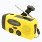 2000mAh Emergency Radio RechargeablePower Bank with  Portable FM Radio USB/Solar/Hand Crank Charging SOS Alarm & Flashlight