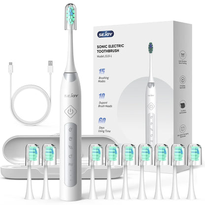 SEJOY Sonic Electric Toothbrush  JS10  Oral Cleaning Personal Care Appliances 5 Modes Smart Rechargeable Automatic Toothbrush