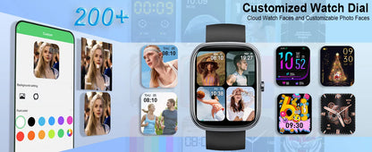 Jugeman 1.91" Smartwatch (Answer/Make Call), IP68 Waterproof Fitness Tracker, 110+ Sport Modes, Heart Rate and Sleep Monit.