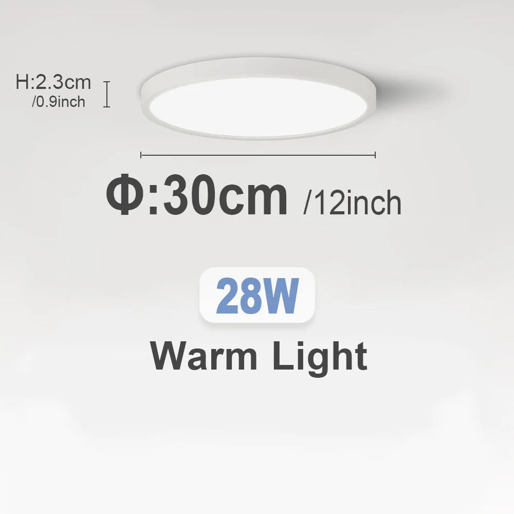 LED Ceiling Lights 220V Ultra-thin Ceiling Lamps Modern Chandelier Panel Lighting Fixture Waterproof Dustproof Three Proof Light