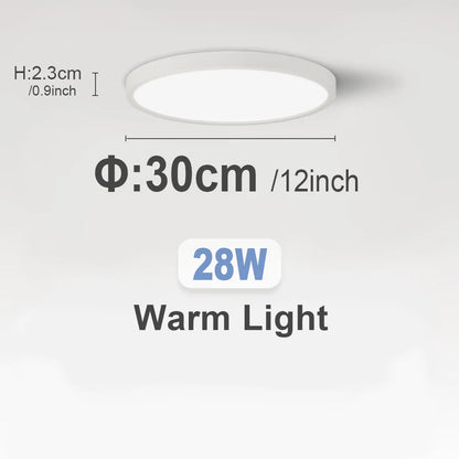LED Ceiling Lights 220V Ultra-thin Ceiling Lamps Modern Chandelier Panel Lighting Fixture Waterproof Dustproof Three Proof Light