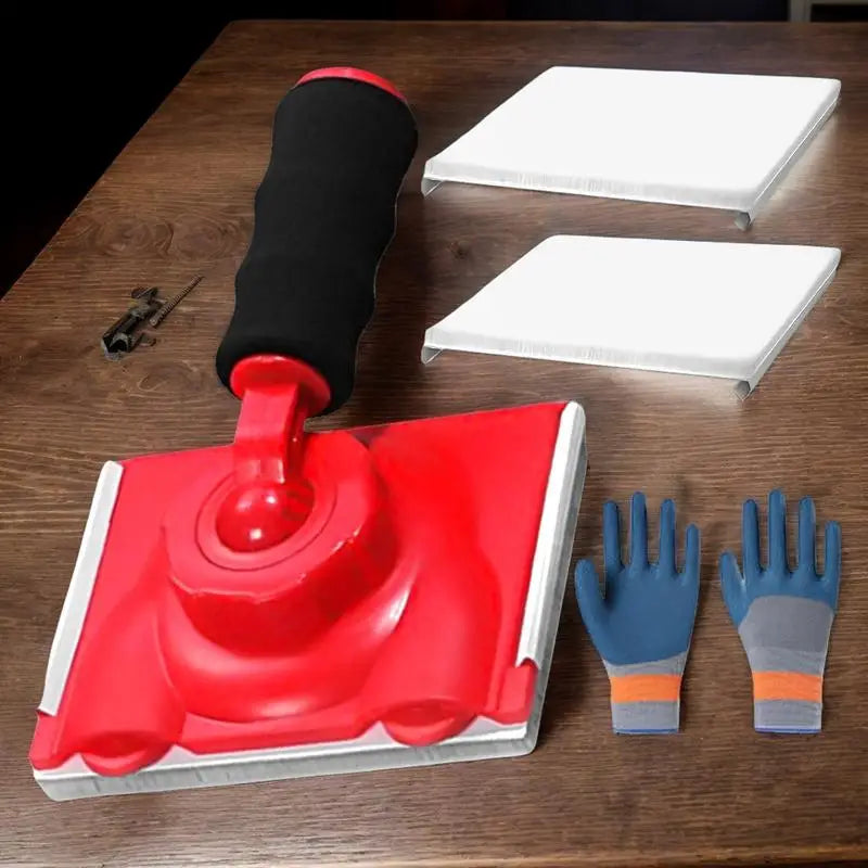 Paint Trimmer Edger Tool Ergonomic Ceiling Paint Edger Applicator With Replacement Pad And Gloves Multifunctional Construction