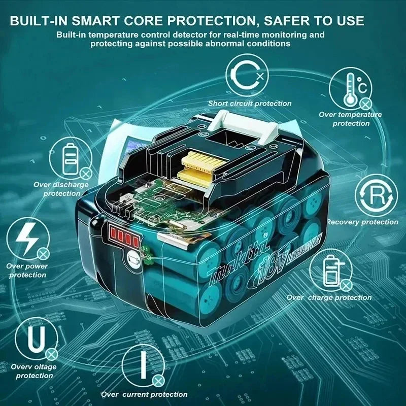 Makita DDF487 10mm brushless household 18V lithium-ion charging impact drill,high torque electric screwdriver Makita 18V Battery