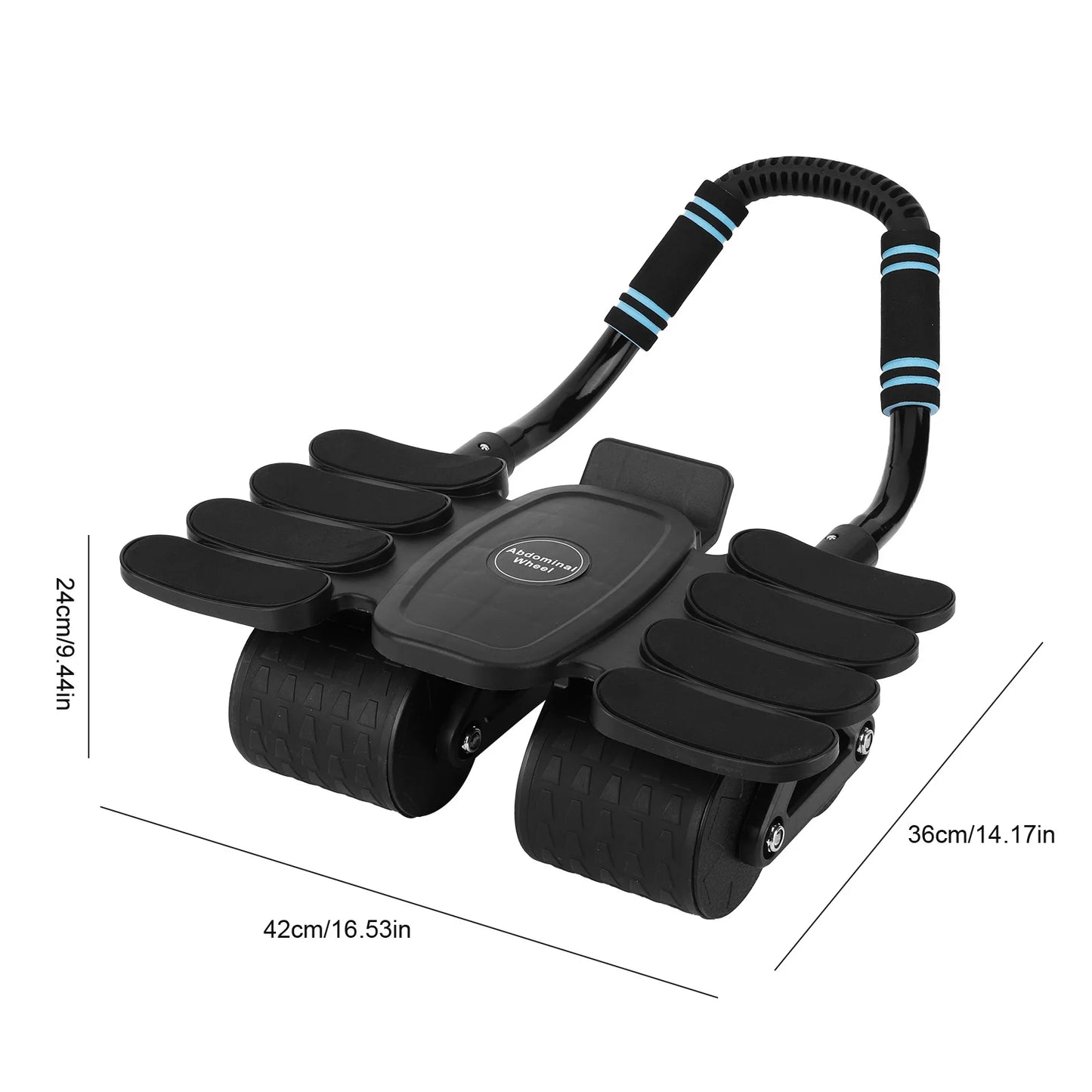 Abdominal Workout Roller with 8 Elbow Support Abdominal Fitness Wheel Automatic Rebound for Exercising Shoulder Arm Leg Muscles