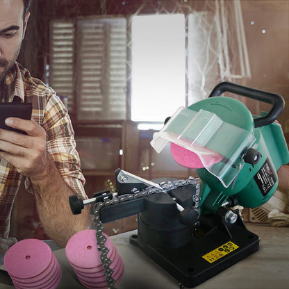Electric Chain Saw Sharpener 220W Chain Grinder 100mm 4" Machine for Grinding Chains Portable Electric Chainsaw Sharpener