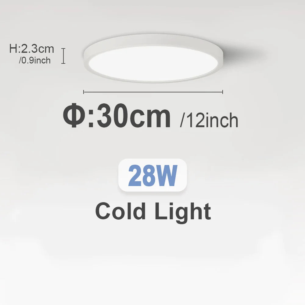 LED Ceiling Lights 220V Ultra-thin Ceiling Lamps Modern Chandelier Panel Lighting Fixture Waterproof Dustproof Three Proof Light
