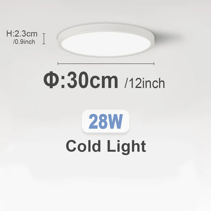 LED Ceiling Lights 220V Ultra-thin Ceiling Lamps Modern Chandelier Panel Lighting Fixture Waterproof Dustproof Three Proof Light