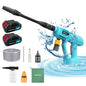 2 Battery Portable Cordless Car High Pressure Washer Jet Water Wash Cleaner Gun compatible Makita with 18V