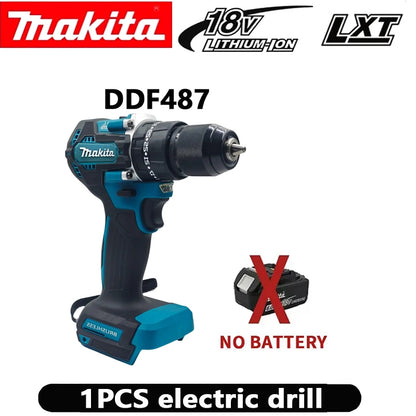 Makita DDF487 10mm brushless household 18V lithium-ion charging impact drill,high torque electric screwdriver Makita 18V Battery
