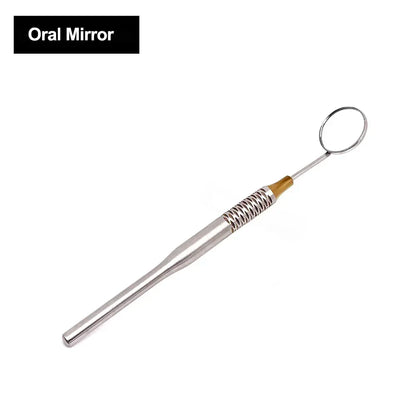 Dentist Tool Dental Mouth Mirror Explorer Probe Blade Handle Stainless Steel Dental Instruments Dentist Teeth Cleaning Tools