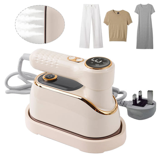 2 in 1 Handheld Steam Clothing Wrinkles Remover with 180° Rotatable Handle Handheld Hanging Iron for Global Travel Office Home