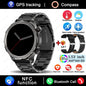 New GPS Track Smart Watch Men AMOLED HD Screen Outdoor Sports Fitness Heart Rate NFC IP68 Waterproof Bluetooth Call Smart Watch