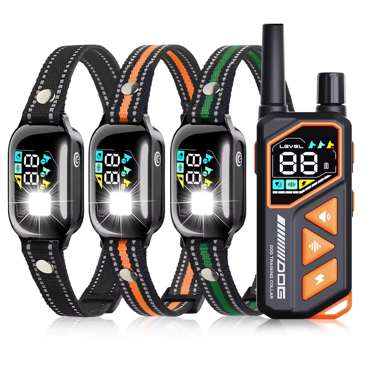 2026 New AI Electric Collar for 10-120lbs Dogs,3300ft 2 in 1 Automatic Dog Training Collar,IPX7 Waterproof Dog Shock Collar