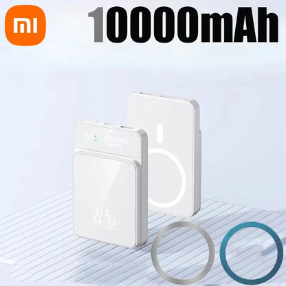 Xiaomi PD 22.5W Fast Charging Power Bank 500000mAh 15W Magsafe Wireless Charger for iPhone 16 Samsung Powerbank Magnetic Ring