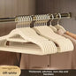 Home Use Flocking Clothes Hanger Anti-Slip Shirt Drying Rack Store Shoulder Corner Seamless Hanging Closet Storage Tool
