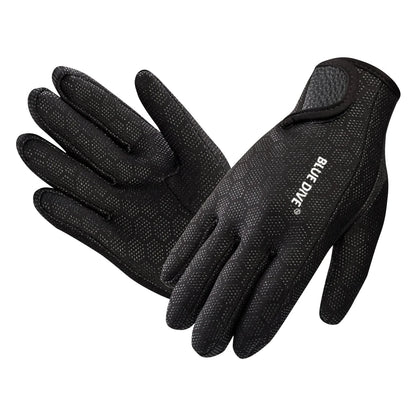 1.5mm Neoprene Gloves Adults Women Men Five Finger Warm Wetsuit Winter Gloves Anti Slip for Scuba Diving Snorkeling Surfing