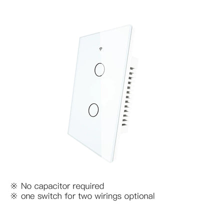 Moes ZigBee Wall Touch Smart Light Switch With Neutral/No Neutral No Capacitor Smart Life Works with Alexa Google Home