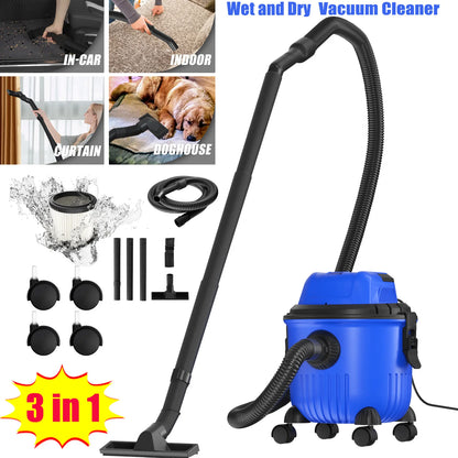DayPlus 3 In 1 Vacuum Cleaner Wet And Dry Bagless Cylinder Compact Floor Cleaning Powerful HEPA Filter with Blower Function, 15L