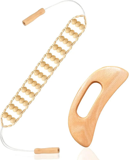 Jecaliz Wooden Therapy Massager for Lymphatic Drainage Anti Cellulite Maderoterapia Body Sculpturing Massage Roller Guasha Sets