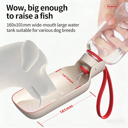 Dog Outdoor Water Bottle Portable Folding Water Dispenser Cat Feeding Water Bottle Dog Walking Pet Water Bottle Gadget With Hook