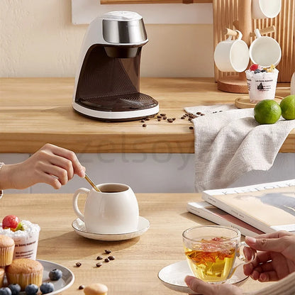 Household small automatic coffee machine office brewing tea machine drip coffee machine
