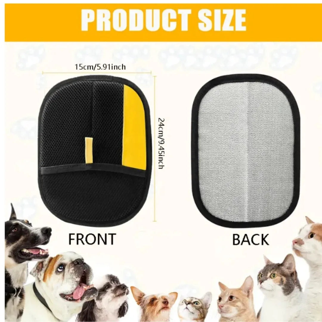 2Pcs Pet Hair Removal Gloves Double-sided Electrostatic Brush for Cat Dog Fur Grooming Glove Sofa Carpet Clothes Cleaning Tool