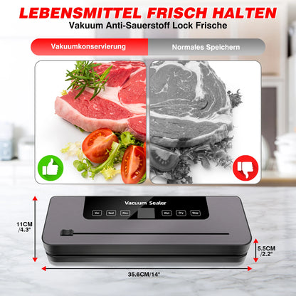 Vacuum Electric Sealing Machine Automatic Vacuum Sealer 60kpa Vacuum Food Sealer Dry Wet Packing With 10 Free Sealing Bags
