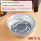 50/100PCS Air Fryer Liners Aluminum Foil Bowls Disposable Food Grade Air Fryer Paper for for Baking Frying Grilling Roasting