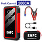 2000A Portable MultiFunction Emergency Booster Car Emergency Mobile Power Battery Charger 12V Car Jump Starter with LED Light