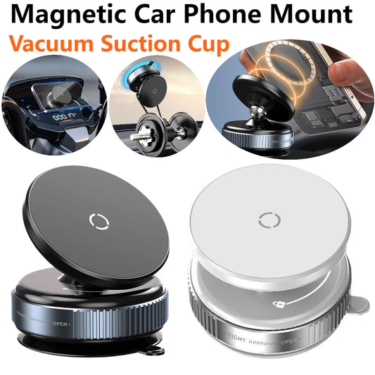 Magnetic Vacuum Adsorption Car Phone Mount 360° Rotatable Vacuum Suction Cup Car Phone Holder Universal GPS Navigation Stands