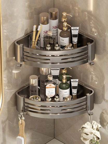 Bathroom Shelf for Shower Wall Mounted Shampoo Bottle Orangizer Shower Corner Rack Storage Punch-free Bathroom Accessories
