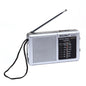 Radio FM/AM Small Portable Radio Battery Operated Radio Full-wave Band World Receiver Telescopic Antenna Built-in Speaker