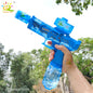 HUIQIBAO Electric Pulse Water Gun Simulated Flame Sensor Light Fully Automatic Fights Toy Water Pistol Outdoor Beach Toys Adult