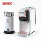 HiBREW 5 in 1 Multiple Capsule Coffee Machine Hot/Cold DG Cappuccino Nes Small Capsule ESE Pod Ground Coffee Cafeteria 20Bar H2B