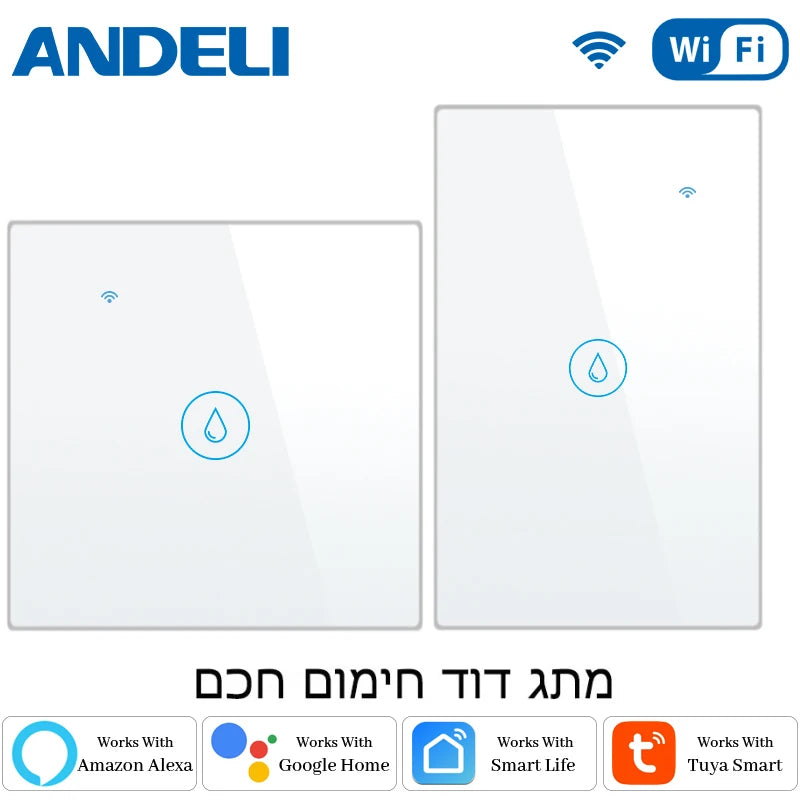 ANDELI WiFi Smart Boiler Switch 20A 4400w Water Heater Smart Life Tuya APP Remote Control  Alexa Echo Google Home Voice Control
