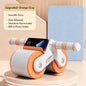 Auto Rebound Double Wheel Ab Roller With Phone Holder Non‑Slip Abdominal Exercise Roller Core Workout Equipment For Fit Beginner