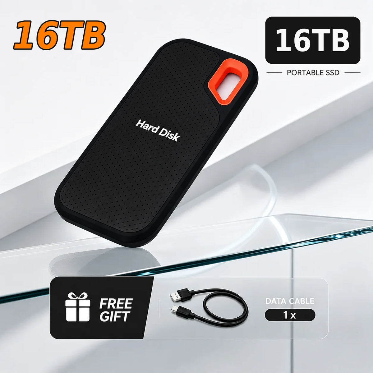 1TB External Hard Drive 2TB Portable SSD High Speed Hard Disk USB-C Original Storage Device for Laptop/PC/Phone/Mac