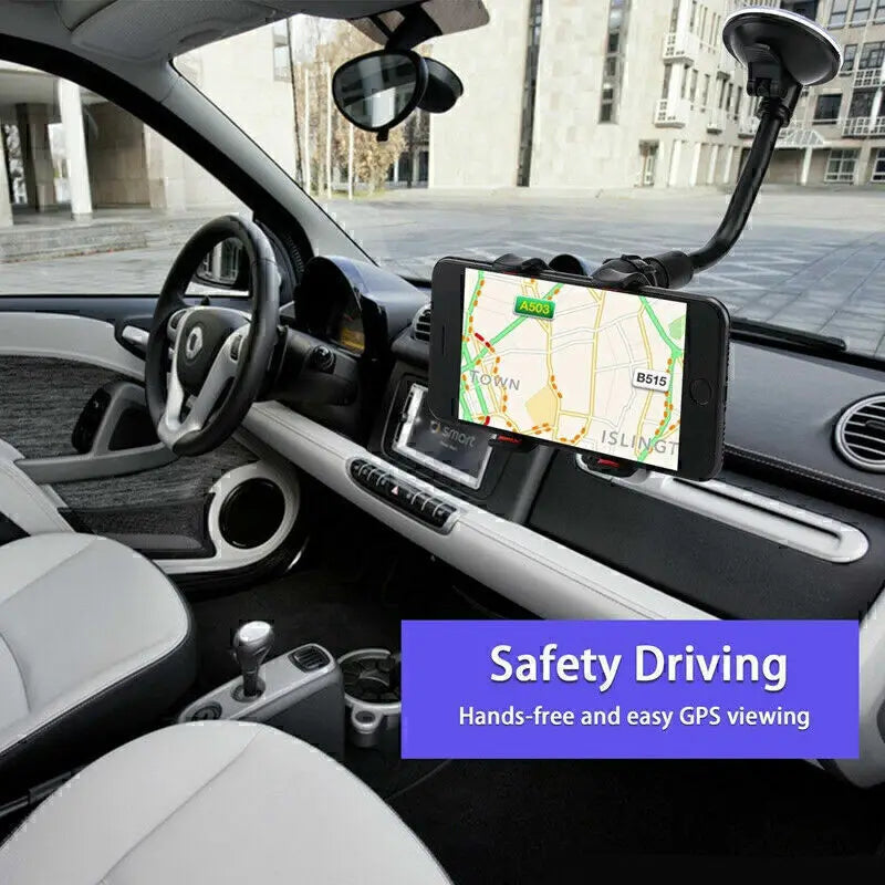 Universal Car Phone Holder 360 Windscreen Suction Mount GPS Stand Cradle UK