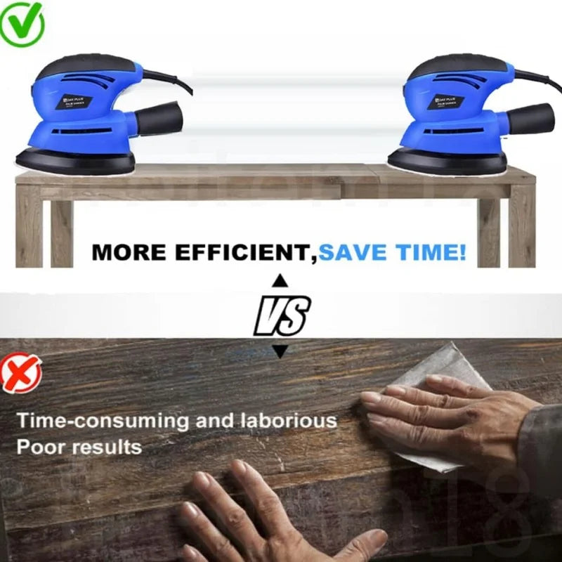 130W  Detail Sander Handheld Electric Sander Palm Sander Mouse Sander Small Sanding Machine for Wood Wall Sanding Polishing