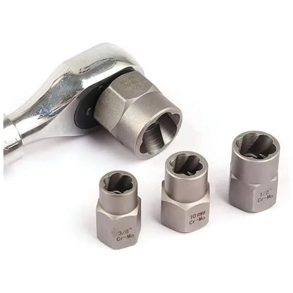 14Pcs Stripped Lug Nut Remover with Hex Adapter Extraction Socket Set, Impact Bolt & Nut Remover Removing Bolts and Nuts