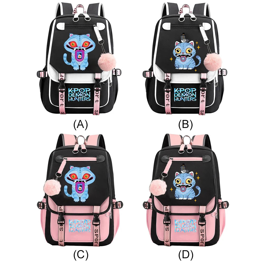School Backpack for Students KPop Demon Hunters Daily Bagpack 2025 Hot Movie Print Backpacks for Girl Outdoor Sport School Bag