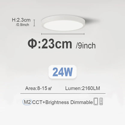 LED Ceiling Lights 220V Ultra-thin Ceiling Lamps Modern Chandelier Panel Lighting Fixture Waterproof Dustproof Three Proof Light